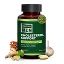 Tambahan Dukungan Kolesterol dengan Arjuna, Bawang putih, Guggul, Vigor Blend Pria, dan Herbs dan Vitamin lainnya, Mendukung Levels Normal Cholesterol, Persediaan Hari 30, 60 Katup