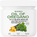 Minyak Oregano dengan Softgeels Benih Hitam, Oregano Oil Capsules Organik, 2 di 1 6000mg Minyak Oregano dengan Minyak Benih Hitam 200mg, 300 Count