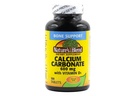 Nature 's Blend Calcium Karbonate 600 mg dengan D3 400 IU 100 Tablet, (Paket 1), 079854016819