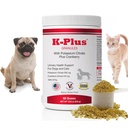 K-Plus Potasium Citrate + Cranberry Granules for Dogs & Cats - Vet- Approved UTI & Bladder Health Support - helping Keepening Urinary & Ginney Fungsi