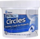 Slenco 2nd Skin Circles Soothing Protection for Blisters, Hot Spots and Skin Irritations, Gel Circles 48- Count