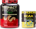 Nutrologi TRIACT Vegan Powder, untuk Vegan Protein Shakes, Peanut Butter Vanilla (20 Servings) BCAA Natural, Tanaman Based BCAA Powder, Lemonade Flavor (30 Pelayan)