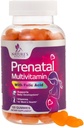 Prenatal Vitamin untuk Perempuan 1335mcg - Pregnancy Vitamin Gummies dengan Acid Folic, Vitamin A, C, D3, B12, B6 - Prenatal Multivitamin Gummy untuk Dukungan Fetal, Pregnant & Nursing Women - 120 Gummi