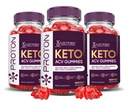 Laboratorium Berhak (3 Pack Proton Keto ACV Gummies Lanjutan Formula 100MG Proton Boost Formulated dengan Powder Beet Juice B12 Vegan Non GMO 180 Gummys
