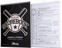 Murray Sporting Goods Baseball & Softball Scorebook - 35 Game Score Book - Score Keeping Book for Stats - Dewasa, Youth, Little League Baseball Softball Scorebook for Scorekeepers