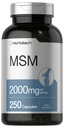 Tambahan Horbach MSM Kapsul 124; 2000mg 124; 250 Count 14; Non- GMO dan Gluten Free Formula 124; Methylsulfonymetana