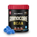 ALLMAX AMINOCORE BCAA Powder for Workout Muscle Recovery & Indurance - Sugar Free, No Fellers 8.18 Grams Bcaas Acids, B Vitamin for Women-90 Servings