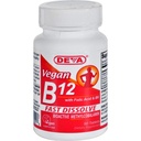 Deva Nutrition Vegan B12 Sublingual 1000 mcg dengan Acid Folic dan B6 Tidak bersertifikat Kosher - 90 Tablet oleh Deva Nutrition