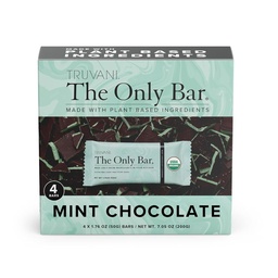 Tanaman Truvani Based Snack Bars 144; Chocolate Mint 4 Pack 124; 7g Protein 14; USDA Organik dan Vegan 124; Satu-satunya Bar 124; Dairy, Soy, dan Gluten Gratis 124; Dibungkus Individually