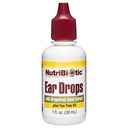 NutriBiotic - Ear Drops, 1 Fl Oz 124; Gentle & Sootful Ear Dukungan dengan Ekstrak Benih Grapeth & Tea Tree Oil 124; Vegan 124; Non- Obat 124; Dibuat tanpa GMO & GGGGGlten