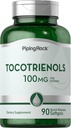 Suplemen Tocotrienol Piping Rock: 124g; 100mg 124; 90 Softgels 14; Non-GMO, Gluten Free