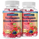2 Pack NAD Resveratrol Suplemen, Sugar Free 900mg Gummies dengan Quercetin, Collagen, Vitamin Dukungan Anti Aging, Regenerasi Sel, Boost Energi, Penghasilan Kulit untuk Pria Perempuan