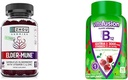 ZHOU Nutrition Elderberry Gummies Immune Dukung Bundle dengan Vitafusin B12 Gummies Energy Metabolisme Dukungan, 60 dan 90 Count