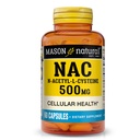 MASON NATURAL NAC N, Acetyl, L, Cysteine 500 mg, 2 Bulan Supply, Menyediakan Kesehatan Sel Normal, Imune System Booster untuk Jenderal Wellness, 60 Capsules