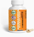 Generik Organik Ashwagandha & Black Pepper Kapsul, 1300mg & 10mg, 60 Count, Boost Immunity & Mood Tentu