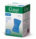 Cumad Fingertip Adhesive Bandages, Food Service Blue Detectable Bandage, 100 Count, Fingertip 1.75 "x 2" (Paket mungkin bervariasi)