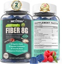 Sugar Free Prebiotic Fiber Supplement for Women & Men Alagly 124; 8G High Fiber Gummies with Mushroom, Psyllium Husk, Digetical Enzymes, Guar Gum, Inulin to Dut & Digetical Health 124; 120 Vegan Gummies