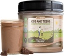 Truight Growin Protein Shake (Chocolate Milk Flavor, Plant) Natural Growth & DevelinProtein Powder for Kids & Teens - Weight Gain Minuman, Endorsed by Pediatrician, Picky Eater Vitamin, Ages 5 +