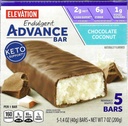 Milville Elevation Chocolate Coconut Bars, Carb Conscious, 5g Protein, dengan Resep. Satu kotak berisi 5, 1.4oz Individually Wrapped Bars.