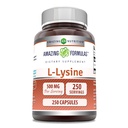 Amazing Formulas L-Lysine 500 Mg Acid Suplemen 126; Capsules 124; Non-GMO 124; Gluten- Free 124; Dibuat di USA (1 Pack 124; 250 Count)