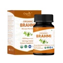 Brahmi 120 Tablet - USDA Organik Bacopa Monnieri Suplemen - Support Fokus, Tenang & Memori - Herbal Nootropic *