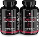 ENCLARE NUTRITISI D Mannose Capsules 124; 10000mg dengan Pil Cranberry untuk Perempuan & Pria, Hibiscus & Dandelion. Fast-Acting Urinary Tract Health, Bladder Control, Liver Support, Ginney Cleanse & Detox (2)