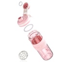 Shaker Bottle - 650ml / 23oz, Durable & Leak- Bukti, Sempurna untuk Super Creamy Fitness Protein Shakes - Pink