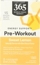 365 oleh Whole Foods Market, Pra-Workout Energi Dukungan dengan Caffeine, Single- Save Packets, Sweet Lemon, 15 Count