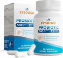 Produksi untuk Perempuan dan Pria, Pro Formula, Tambahan Probiotik Harian, Membantu Soothe Occasional Ketidaknyamanan & Bloating, 500 Milyar CFU, 22 Strains, 52 Capsules