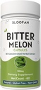 Bitter Melon Fruit Capsules 500mg = 124; Momordica charantia 124; 10: 1 Ekstraksi 14; Pure & ImporHerbal Suplemen 12.4- GMO, GMP- Free GMP- Certified Disediakan (60 Count (Paket 1)