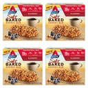 Atkins Blueberry Flavared Soft Baked Energy Bars, High in Protein Snack Bar, Low Sugar, High Fiber Snack, Protein Snack, 4 Paket (4 Bars Masing-masing)