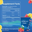 UltraCalle Super Cortisol Drink, Calm Magnesium Glycinate Powder (30 Servings), L-theanine, Ashwagandha, Vitamin D, No Sugar, Raspberry Lemoultrolit Measures-1