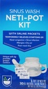 Rite Aid Neti Pot Nasal Rinse Kit dengan 30 Paket Garam