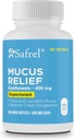 Safrel Pharma Mucus Relief Guaifenesin 400 mg - Flu Acting Expectorant, Thins and Loosen Mucus, Relieves Chest Contrable, Cough, Cold dan Flu 124; (300 Cacah (Paket 1)