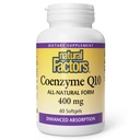 Faktor Natural Coenzim Q10 - Antiokidant Dukungan Suplemen Produksi Energi Cellular - Lebih baik Absorpsi Diads Heally Heart Fungsi - 400 mg, 60 Softgels (60 Servis)