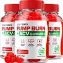 Pump Burn Keto ACV Gummies - Keto Pompa Burn Gummies, Pompa Bakar Keto + ACV Gummies untuk Woight Management B12 Bakar Pompa Tingkat lanjut Formula 3 Pack