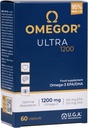 OMEGOR Omega 3 Fish Oil 1200mg Ultra - 610mg EPA dan 510 DHA Omega3 IFOS Sertifikasi - Bioavability Tinggi dan No Aftertaste (60 Caps)