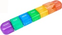 Kasus Weekly Pill Organizer, Large 7- Day Kotak Pill Day Container, Pelepasan Obat Terdeteksi Berwarna Portabel, Meds Reminder Holder for Medication, Vitamin, Fish Oil, Suplemen, Capsule