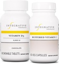 Terpadu Therapeutics Bundle dengan Buffered Vitamin C 1,000 mg, 60 Capsules & Vitamin D3 125 mcg, 90 Chewables - Buffered Vitamin C untuk Dukungan Antioksidant * - Vitamin D3 untuk Dukungan Kesehatan *