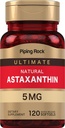 Piping Rock Astaxanthin Tambahan 5mg 124; 120 Softgel Capsules 124; dari Haematococcus Pluvialis Algae Extract 124; Non-GMO, Gluten Free