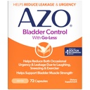 AZO Bladder Control dengan Go-Less Daily Suppplement Hobles 124; Membantu Mengurangi Keadaan Darurat, kebocoran karena tertawa, bersin dan olahraga 124; 72 Kapsul