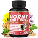 BMVINVOL Horny Goat Weed Kapsul dengan Tribulus, Ginseng, Ashwagandha, Maca, Tongkat Ali, Nettle, Black Pepper - 60 Count