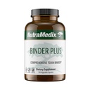 NutraMedix Binder Plus - Comprehensive Toxin Binder & Body Detoxifier - Prebiotic Antioksidant Dukung + Inulin, Bentonite, Aloe Vera, Mengaktifkan Arang, Fulvic Minever & Chitosan (120 Capsules)