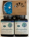 Teori Anda Ashwagandha 1000mg dengan KSM-66 - Membantu Dukungan Respon Stress sehat, 180 Capsules (Paket 2) dan Pill Orgnizer Bundles
