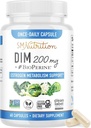 Tambahan 200 mg 134; Estrogen keseimbangan untuk Perempuan & Pria & 14; Hormonal Acne, Hormone Keseimbangan, Menopause & Antioksidant Dukungan: 124; Clean Label Projek Certifikasi, Vegan & Soy Free Diindolylmetana 124; 60 Ct.