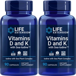 Ekstensi Hidup Vitamin D dan K dengan Sea- Iodin, 90 Capsules
