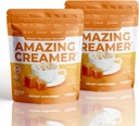 Perusahaan Superfood Amazing Creamer dengan Collagen - Keto Creating - Hyaluronic Acid & MCT Oil - Brain Boost & Curbs Crauges - Dupport Heally Skin & Hair - Diet- Friendly [60 Servings] [Salted Caramel]