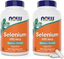 Sekarang Selenium 200mcg Capsules, 300 Count (Pack of 2) - L Selenomethionine Mineral Suplemen Perempuan & Men - Veg Caps, Non- GMO, Vegan Friendly, Yeast- Free