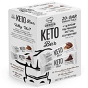 Genius Gourmet Gluten Free Keto Protein Bar, Chocolate Keto Bars, Premium MCTs, Low Carb, Low Sugar (Variety Pack, 20 Count (Paket 1))