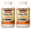 Kirkland Signature hgar Fish Oil Konsentrat 2 Pack, 400 Cacah (Paket 2)